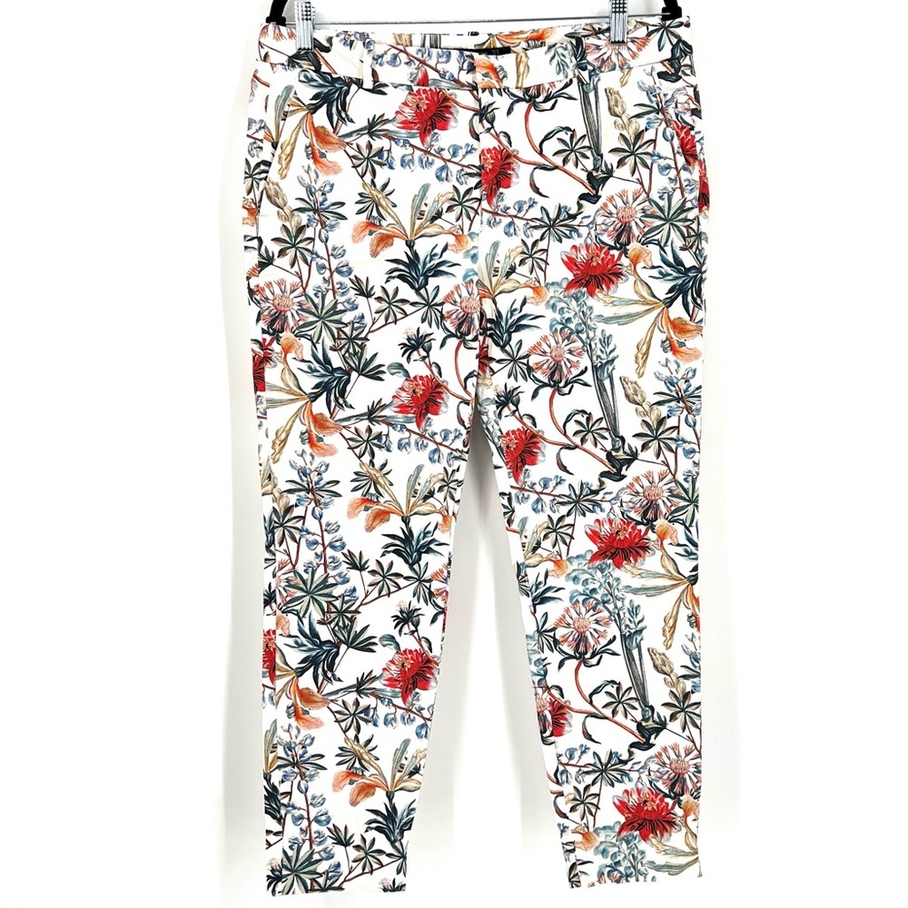 ZARA Floral Pants Cropped Size XL